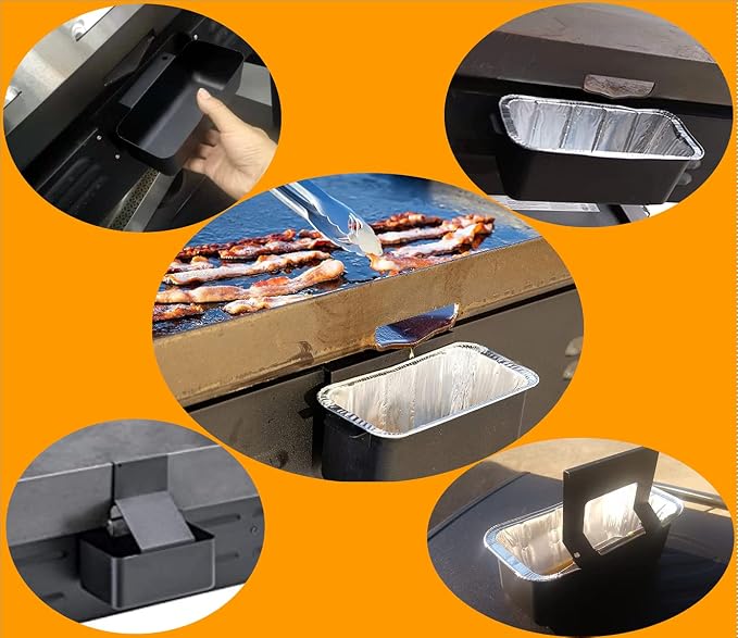 50-Pack Firsgrill Professional Fits Blackstone 17" 22" 28" 30"36" Griddle Grease catcher Cup Liners 8" L *3.75" W* 3"H