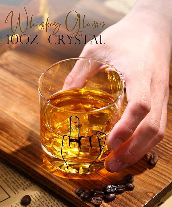 Wedding Gifts for Couples，Engagement Gifts for Newly Engaged Couples, Unique Bridal Shower,Valentine's Day Gifts,14oz Whiskey Wine Glasses with Diamond Wine Stopper Set