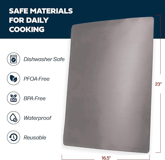 Cooks Innovations Non-Stick Oven Liner 1 Pack BPA-Free Heat Resistant Mat | Convection, Electric, Gas & Microwave Ovens | PFOA Free | Baking Mat