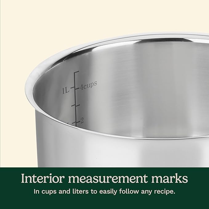 Cuisinart 1.5 Quart Sauce Pan with Cover, Stainless Steel Pot with Lid, Small Kitchen Pots, Dishwasher Safe, Compatible with Induction, Electric, Gas Cooktops, Oven Safe Saucepan, Cool Grip Handles | Stainless steel saucepan with aluminum encapsulated ...