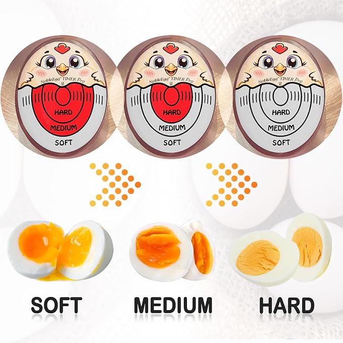Nobleegg Egg Timer Pro2 Perfect Soft Hard Boiled Eggs Cooker Kitchen Gadget Red, Certified