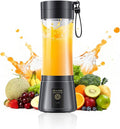 Travel Personal Size Smoothies Blender - 380Ml Mini Portable Blender | Powerful Blending & Traveling Juice Cup, BPA Free, 6 Blades Convenient to Make Shakes Juice in Travel/Gym/Picnic