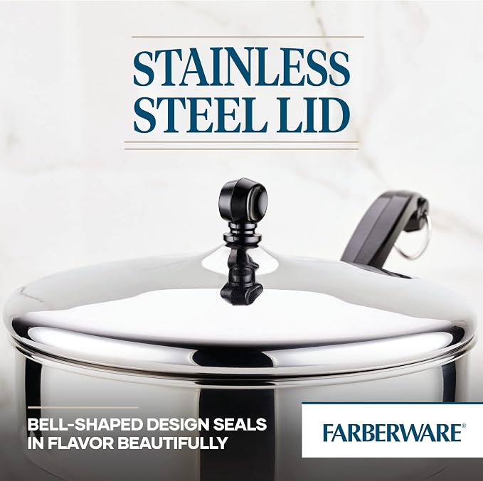 Farberware Classic Series Stainless Steel Saute Pan with Lid, 2.75-Quart Kitchenware, Silver