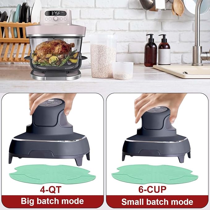 Air Fryer Trivets Silicone for Ninja Crispi,Protection for Countertop-Green | food-grade silicone materials, slip-resistant, heatproof, easy to clean,dishwasher safe, Ninja Crispi Airfryer Accessories