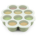 KeaBabies Silicone Food Freezer Trays with Lid, 2oz x 10 Pods (Sage) | Baby Food Storage Containers, Easy Puree Meal Prep, Breast Milk Silicone Freezer Molds, Dishwasher, Microwave Safe, BPA-Free