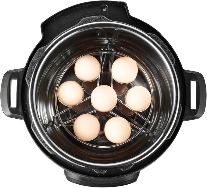 Egg Steamer Rack, Alamic Egg Rack Steamer Trivet Basket Stand for Instant Pot 3 Quart Accessories and Pressure Cooker 3 Qt Accessories, Stainless Steel - 1 Pack