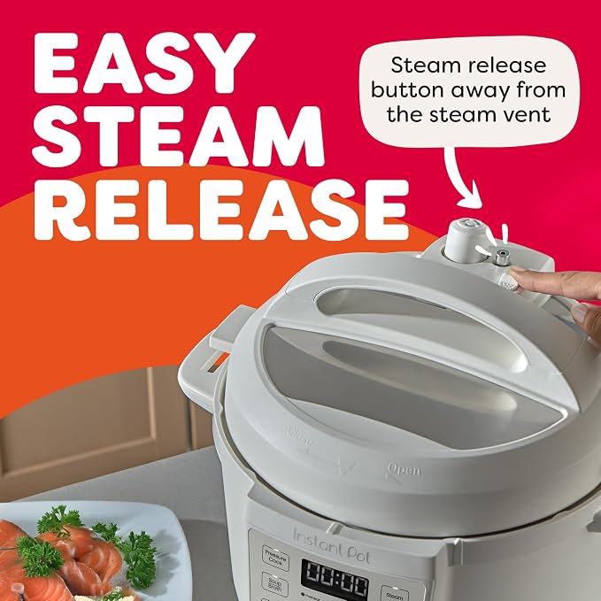 Instant Pot 6QT RIO 7-in-1 Multi-Cooker, Pressure Cooker, Slow cook, Sauté, Steam, Rice Maker, Yogurt, & Warmer, Sea Salt, 6 Quarts
