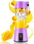Personal Size Portable Blender Make Smoothies - Mini Blender 12oz Juice Cup | Powerful Blending with 6 Stainless Steel Blades, BAP-Free, Lightweight, Easy Clean,Suit in Travel/Office/Gym/Picnic/ Sports