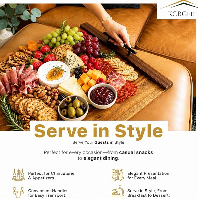 Noodle Board Stove Cover - Acacia Wood Stove Top Cover – Large Wood Cutting Board - Stove Top Covers for Electric Stove - Countertop Saver - Charcuterie Tray - Serving Board - Rustic Kitchen Decor