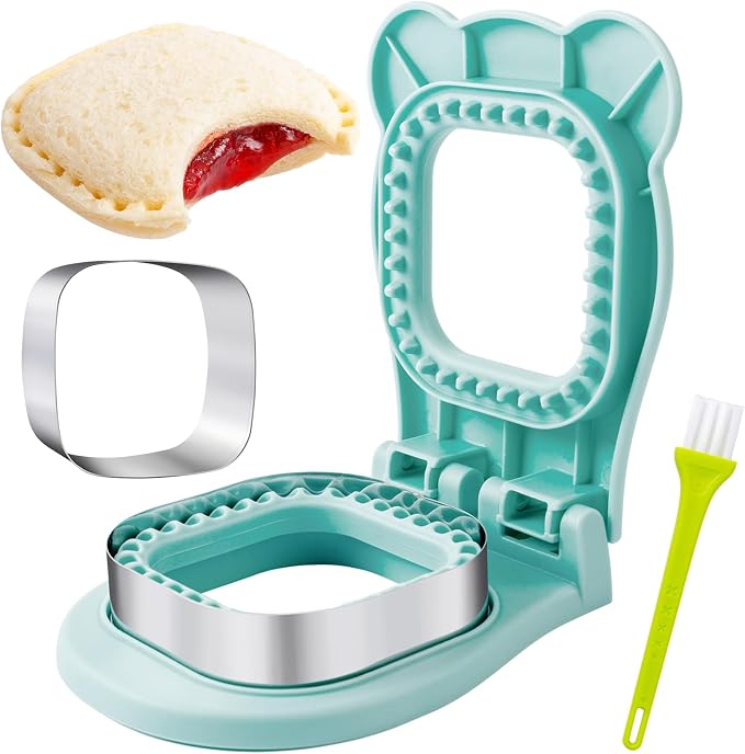 Nifogo Large Uncrustable Sandwich Cutter Maker for Kids | Sandwich Cutter and Sealer, Leak-proof Seal, Stainless Steel & PP Plastic, for Children Boys Girls Lunch Breakfast