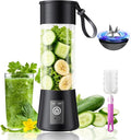 Small Portable Shakes & Smoothies Blender - 13 Oz Personal Size Blender | New Upgraded 380Ml Traveling BAP Free Juice Cup in Picnic/Sprots/Office, 20000Rpm/Min Speed Convenient to Make Fresh Juice