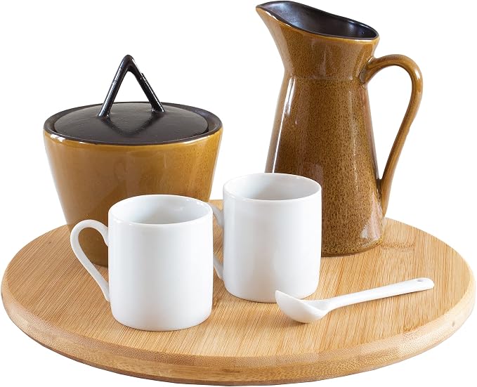 TB Home 10 Inch Bamboo Lazy Susan Turntable for Kitchen, Cabinet or Pantry | Keep spices, sauces, condiments, and seasonings within reach. Sized for kitchen cabinets, pantries, and countertops.