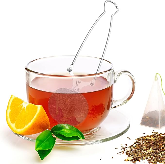 Snap Ball Tea Strainer, Exptolii 6 Pack Stainless Steel Tea Infuser Filter with Handle for Loose Leaf Tea, Spices, Seasonings