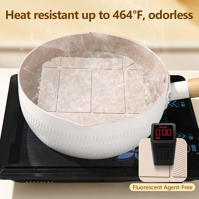 Magnetic Silicone Trivet Mat - Heat Resistant Hot Pad for Hot Dishes, Pots & Pans, Non-Slip Table & Countertop Protector (Beige)