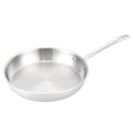 Amazon Basics Tri-Ply Stainless Steel Fry Pan, 12 inch, Silver, Evenly Distributes Heat, Sturdy Handle