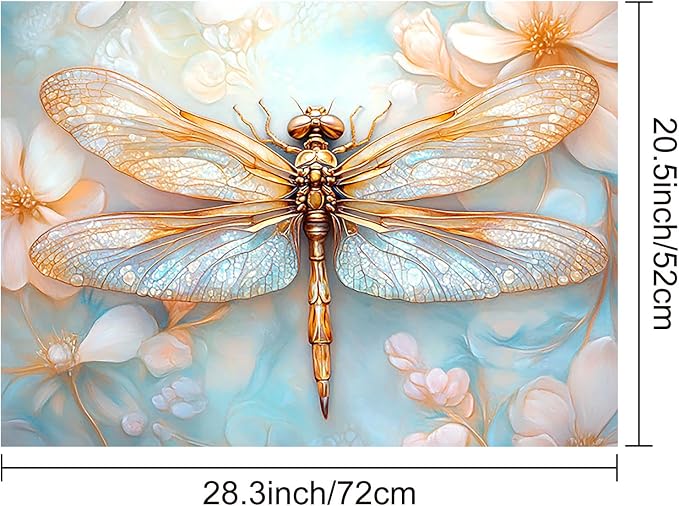 HOMETITUTE Dragonfly Stove Top Cover 28x20 Diatomite Heat Resistant Mat
