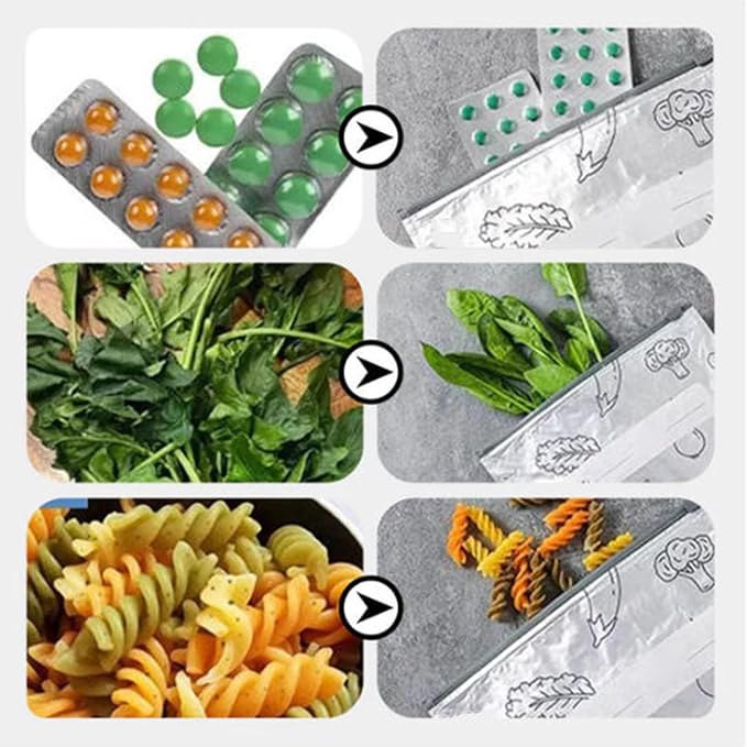 Reusable Aluminum Foil Sealable Storage Bags, 2025 New Resealable Vacuum Zipper Pouches for Food, Stand Up Foil Sealable Bags with Label and Zip Lock for Vegetable Fruit Meat (10PCS, Large)