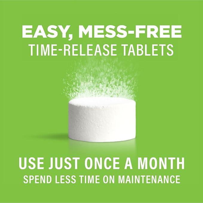 Affresh Washing Machine Cleaner, Helps Power Away Odor Causing Bacteria & Grime Deep Inside Pump, Valve & Hoses, 6 Time Release Tablets, 6 Month Supply
