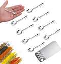 8PCS Tiny Spoons - Mini Stainless Steel Spoons 2.9 inch for Salt Jars Spice Jars, SUS 304 Food Grade Seasoning Spoon for Powder Spices, Pepper, Sugar, Coffee (8, 2.9Inch(7.3cm)-Silver)