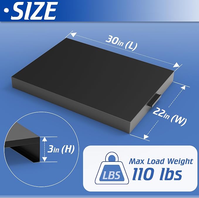 Stove Top Cover with Handles, Heavy Duty Metal Noodle Board Cooktop Cover for Gas/Electric Stove Top, (L 30" x W 22" x H 3") Large Gas Stove Protective Cover for Kitchen Space Expansion