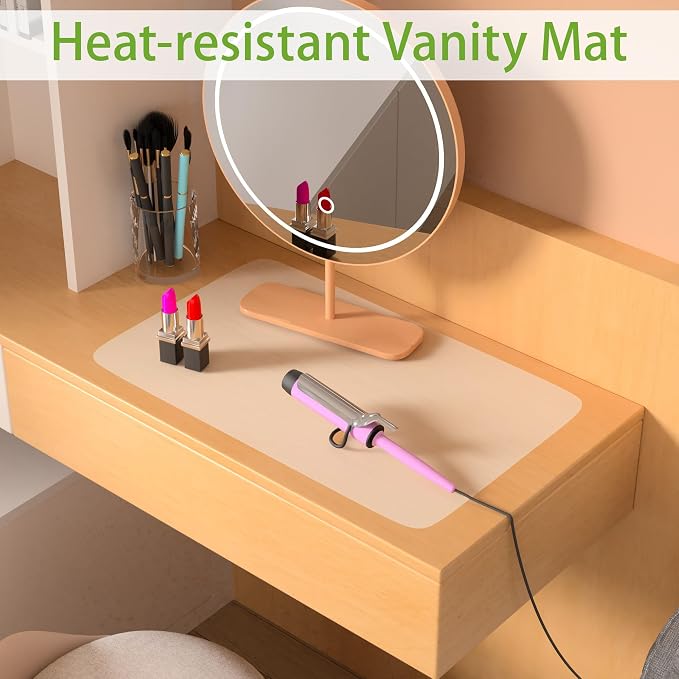 Large Silicone Mats for Kitchen Counter: 2Pcs Heat Resistant 14" x 20"(1mm) | Clear Silicone Sheets for Countertop Protector - Translucent Thin Grip Non-Slip Non-Stick Easy to Cut Baking Mat for Pastry