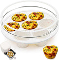 Vinino Silicone Air Fryer Muffin Pan with Reinforced Frame, Egg Bite Mold | 7 Cup Air Fryer Accessories, Silicone Muffin Pans for Oven, Perfect for Egg Bites, Muffins, Tarts and Quiche, BPA-Free, Cream