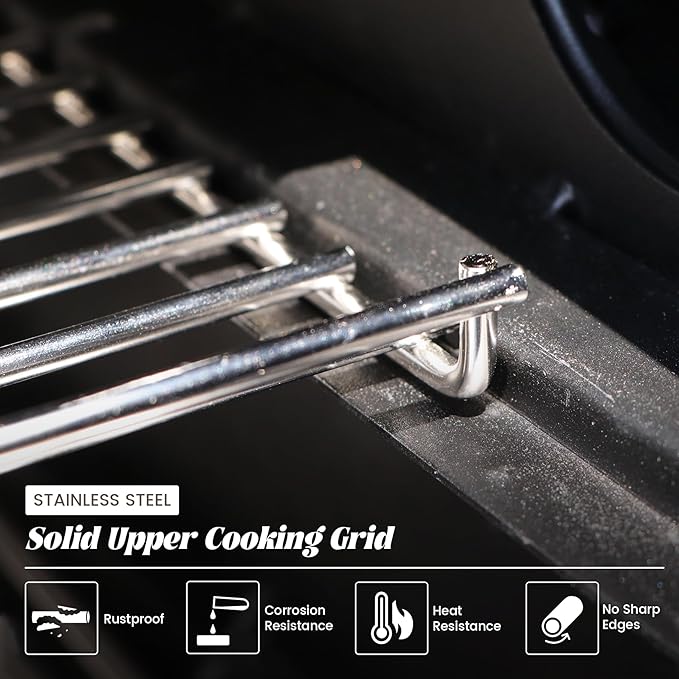 Warming Rack for Pit Boss, Upper Cooking Grate for Pit Boss Austin XL Parts Pitboss 1000 Series Holding Top Rack Pro Sportsman Traditions Wood Pellet Smoker Grill Replacement 32421 PB1000XL-018-R00