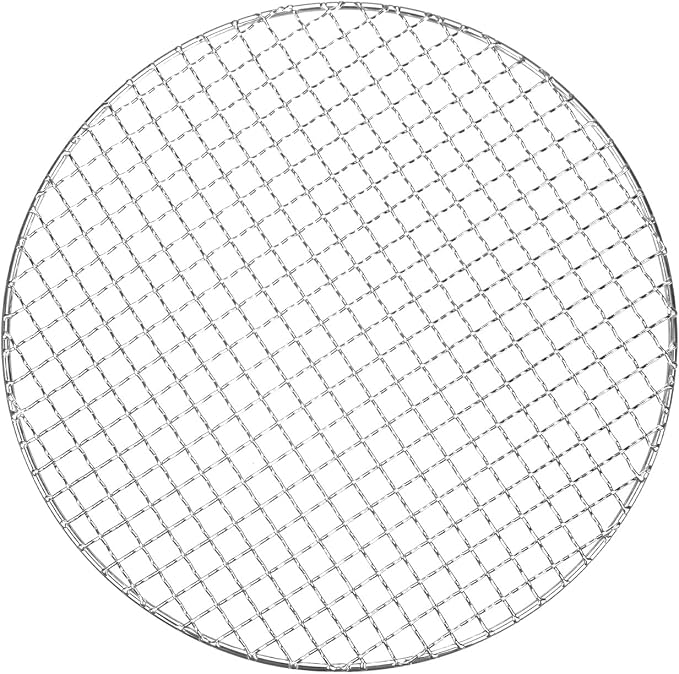 M METERXITY Cooling Rack, 12" Round Stainless Steel Baking Rack for BBQ/Cooking/Roasting/Grilling/Steaming/Drying, Wire Cooling Rack for Baking [Silver]