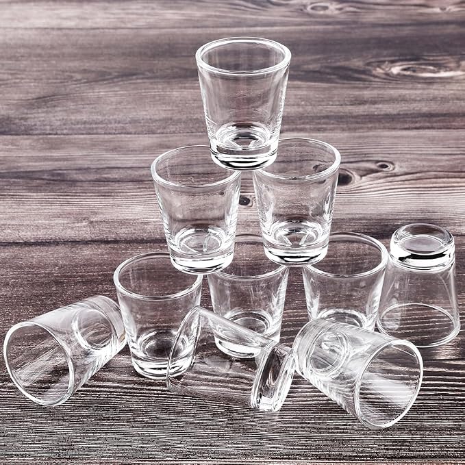 Heavy Base Shot Glasses, 1.5 oz Sets of Clear Shot Glass (48 Pack), Measuring Cup for Espresso, Liquid, and Wine - Heavy Glass (Glass, 48Pack)