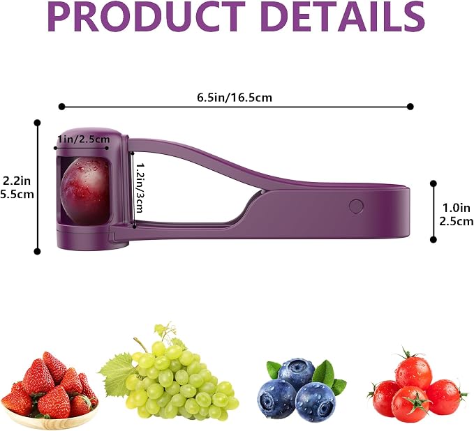 WhiteRhino Grape Cutter for Toddlers 1-3,Grape Slicer for Toddlers Grape Cutter Tool Grape Slicer Kitchen Gadget for Kids' Lunch Accessories,Cherry Tomato & Strawberry Sandwich