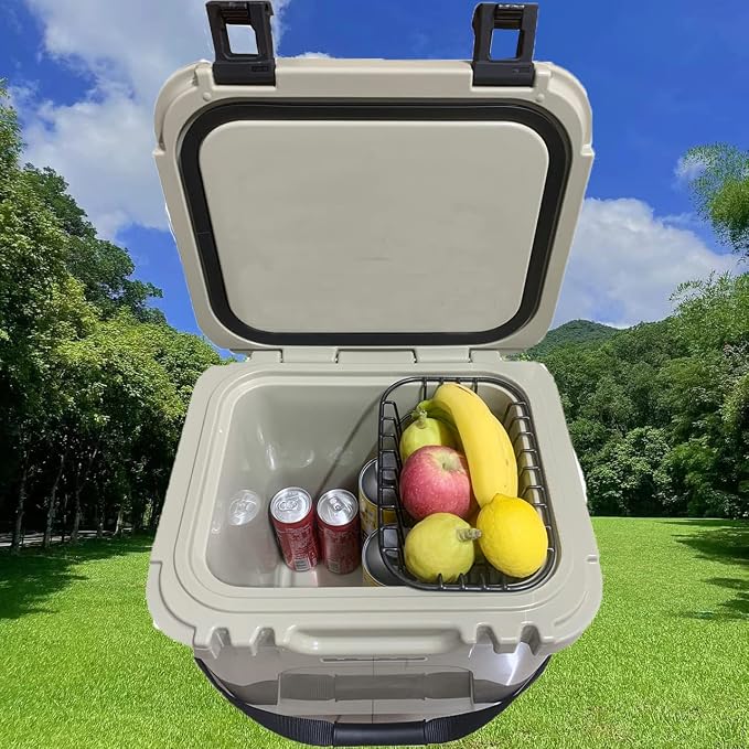 Cooler Basket Compatible with YETI Roadie 24 and Yeti Roadie 32, Dry Goods Wire Cooler Rack Storage Will Keep Smaller Items Dry and Stay Goods High for Roadie 24,32 Ice Chest Good to Hold Fruit, etc.