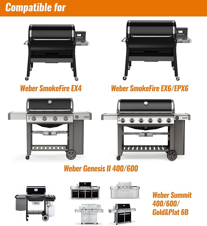 NUPICK 35 Pack Drip Pan Compatible for Weber SmokeFire EX4 / EX6 / EPX6 | Genesis II 400/600, Summit 400/600 Series Grills, Fit for Weber 36” & 28” Griddle, 11.4" x 2.9" x 4.75"