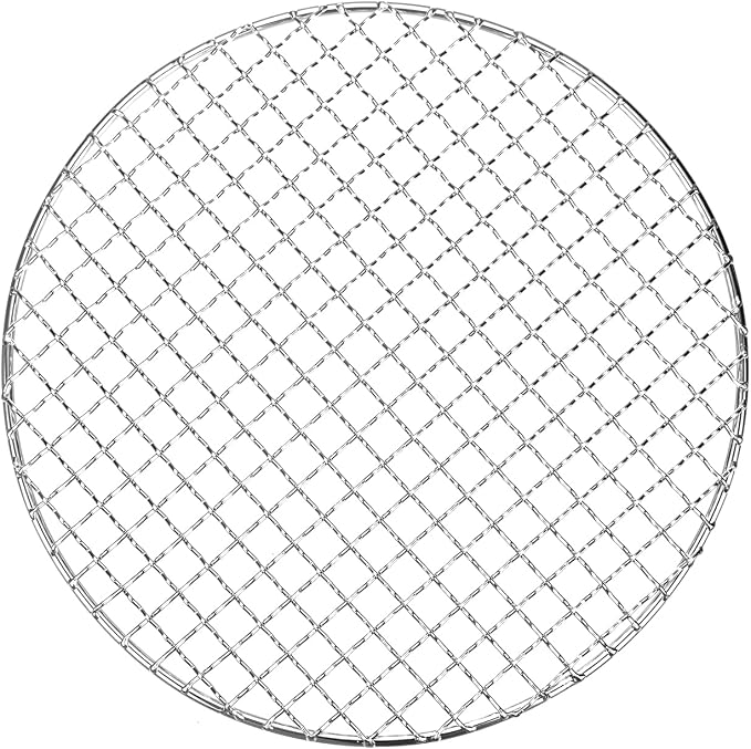 M METERXITY Cooling Rack, 10" Round Stainless Steel Baking Rack for BBQ/Cooking/Roasting/Grilling/Steaming/Drying, Wire Cooling Rack for Baking [Silver]