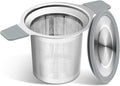 Ohtomber Stainless Steel Fine Mesh Tea Infuser for Loose Leaf Tea | Heat Proof Handles for Safe Grip, Fits Teapots Mugs & Cups, Rust Resistant, Easy to Clean, Versatile Tea Strainer & Diffuser