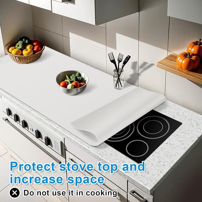 Silicone Mats for Kitchen Counter 47"x23.6"x0.08”, Largest Heat Resistant Mat Shipped Rolled Up Kitchen Island Silicone Countertop Protector Mat Nonslip Extra Large Counter Mat, Light Gray | Largest Size, Heat Resistant, Nonslip, Extra Large Countertop...