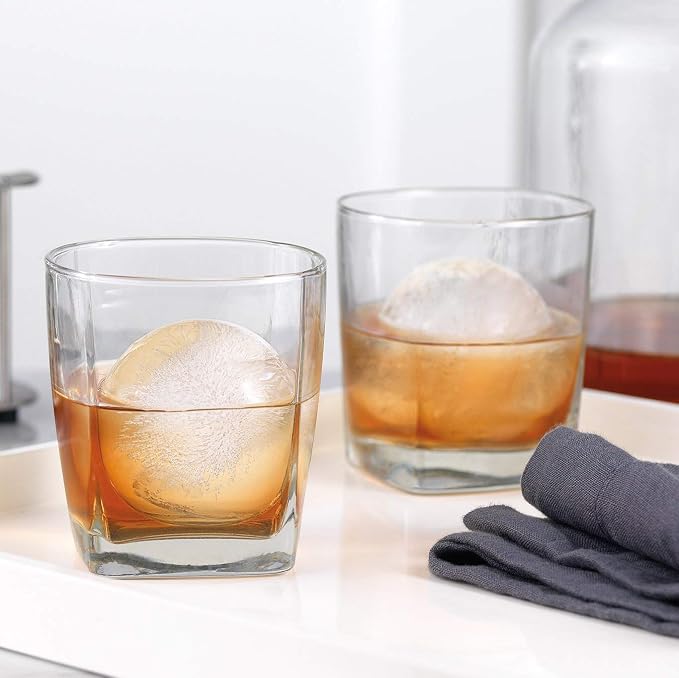 Tovolo Craft Ice Sphere Molds for Whiskey & Cocktails, Set of 2, Large