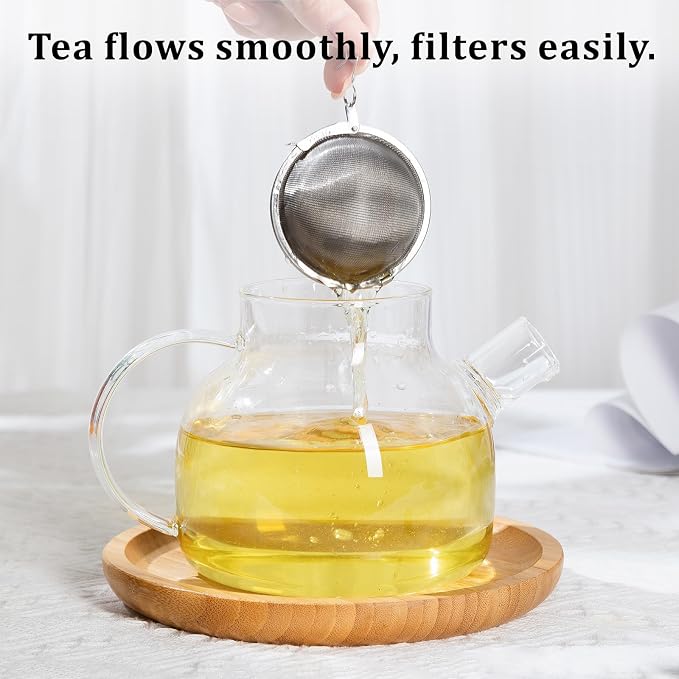 304 Stainless Steel Tea Ball Tea Holder Tea Infuser (Small x 2) | Tea Strainers For Loose Leaf Tea Steeper Extra-Fine Mesh Tea Leaf Holder Metal Tea Bag Rooibos Black Tea Herbal Spices
