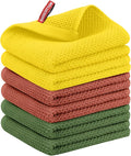 Nialnant 6 Pcs Kitchen Hand Towels, 100% Cotton,13 x 28 in | Absorbent Quick Drying Dish Towels for Washing Dishes, Super Soft Tea Towel