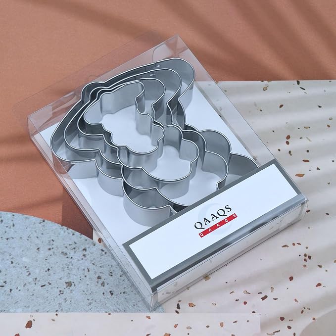Love Word Outline Cookie Cutter Set - 5 inch, 4 inch, 3 inch, 2 inch - 4 Piece Love Script Cursive Cookie Cutters Shapes Molds - Stainless Steel
