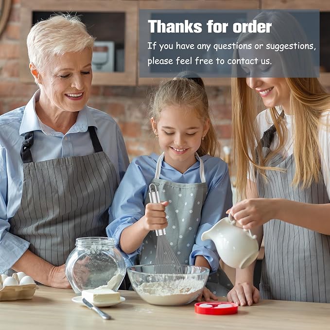 OYV Grey Silicone Whisk Set of 3, 8/10/12 Inch, Non-Scratch | BPA-Free Silicone, Heat Resistant Up to 480°F, Stainless Steel Core, Dishwasher Safe, Nonstick-Safe