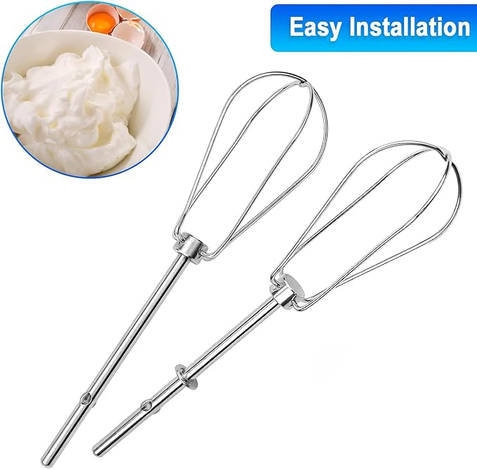AMI PARTS W10490648 Hand Mixer Turbo Beater Compatible with KitchenAid | 2 PACK Replaces KHM2B, KHM5, AP5644233, PS4082859, W10240913