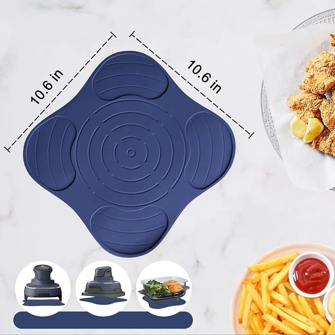 Air Fryer Trivets Silicone for Ninja Crispi, Hot Pads for Ninja Crispi Airfryer Accessories, Versatile Kitchen Countertop Potholders Suitable for Fondue Mats and Spoon Rests