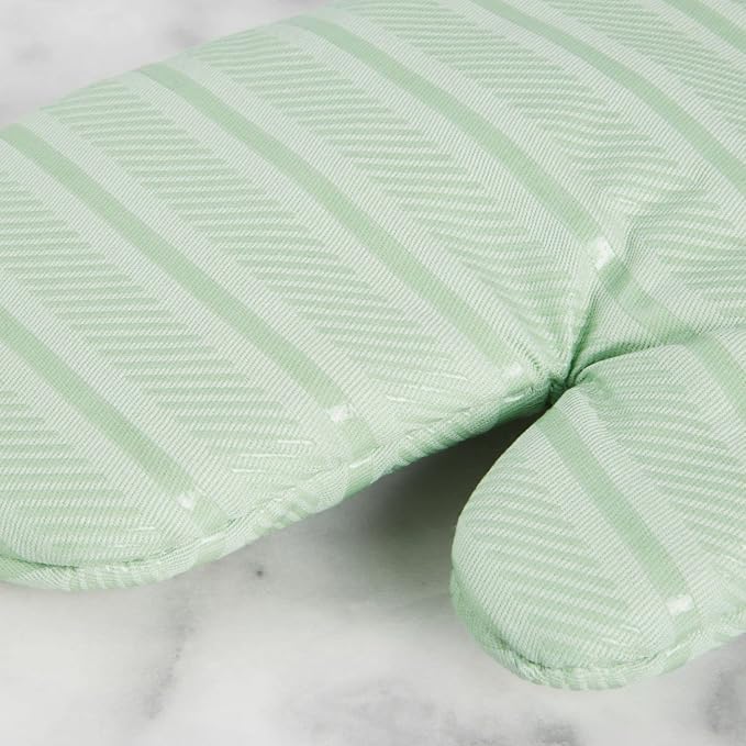 KitchenAid Albany Oven Mitt 2-Pack Set, Pistachio, 7"x13"