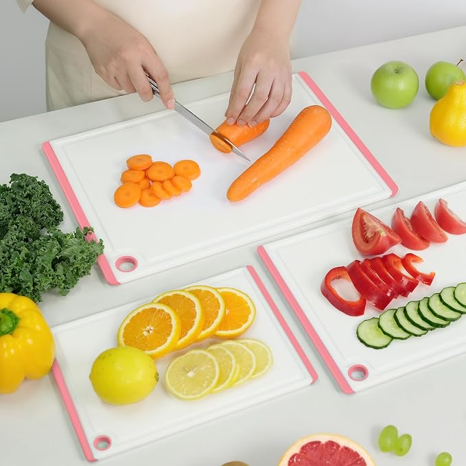 Cutting Board, Extra Large Cutting Boards for Kitchen Chopping Board with Juice Grooves, Kikcoin
