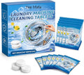 Washing Machine Cleaner Tablets 20 Count for Odor & Residue Buildup, For Front Load, Top Load & He Washers, Monthly Maintenance Descaling Tablets for Cleaner Drum