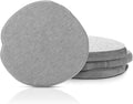 Diatomaceous Earth Coasters Set of 4，Cool Absorbent Quick-Dry Drink Coasters for Desks, Cute Modern Stone Design with Stylish White Aesthetic (4, Light Grey)