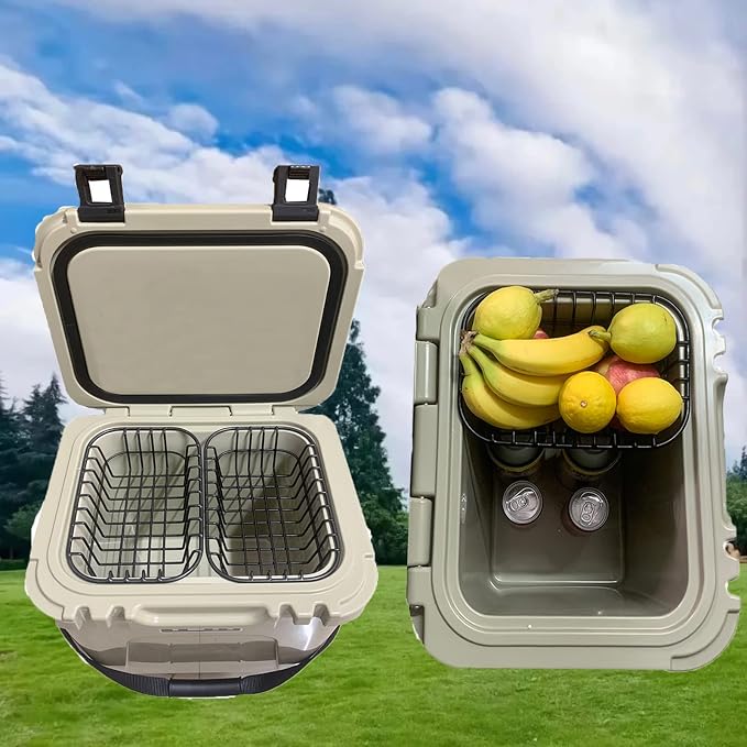 Cooler Basket Compatible with YETI Roadie 24 and Yeti Roadie 32, Dry Goods Wire Cooler Rack Storage Will Keep Smaller Items Dry and Stay Goods High for Roadie 24,32 Ice Chest Good to Hold Fruit, etc.