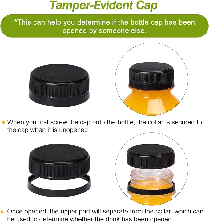 12pcs 4oz Plastic Juice Bottles with Caps, Sticker Labels, Brush | Empty Reusable Clear Ginger Shots Bottles with Lids, Label, Funnel, and Brush Beverage for Juicing, Smoothies, Drinking
