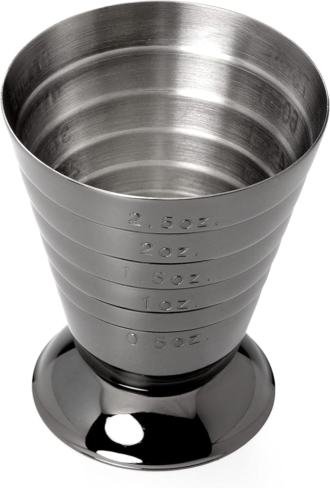 Barfly Bar Measuring Cup, 2.5 oz., Gun Metal Black