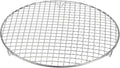 HARFINGTON Round Cooking Rack 12-inch 201 Stainless Steel Cross Wire Barbecue Grill Net with 20mm Legs for Cooking Baking Steaming BBQ